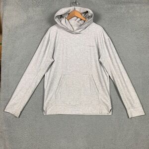 Outdoor Voices Cloudknit Hoodie Men's Medium Light Gray Pullover Soft Athleisure